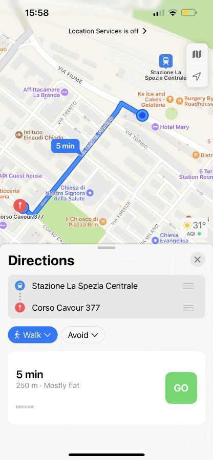 Casa Di Esti Leilighet La Spezia Eksteriør bilde